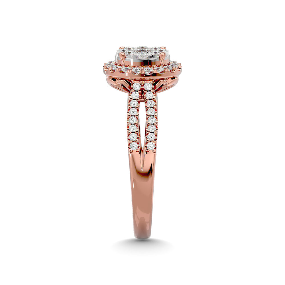 Diamond 3/4 Ct.tw Engagement Ring in 14K Rose Gold