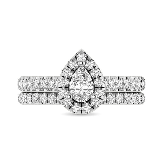 14KT White Gold 1Ct.Tw. Diamond keyani Bridal Ring