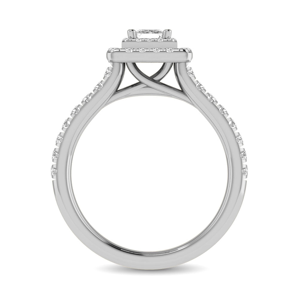 14KT White Gold 1Ct.Tw. Diamond keyani Bridal Ring