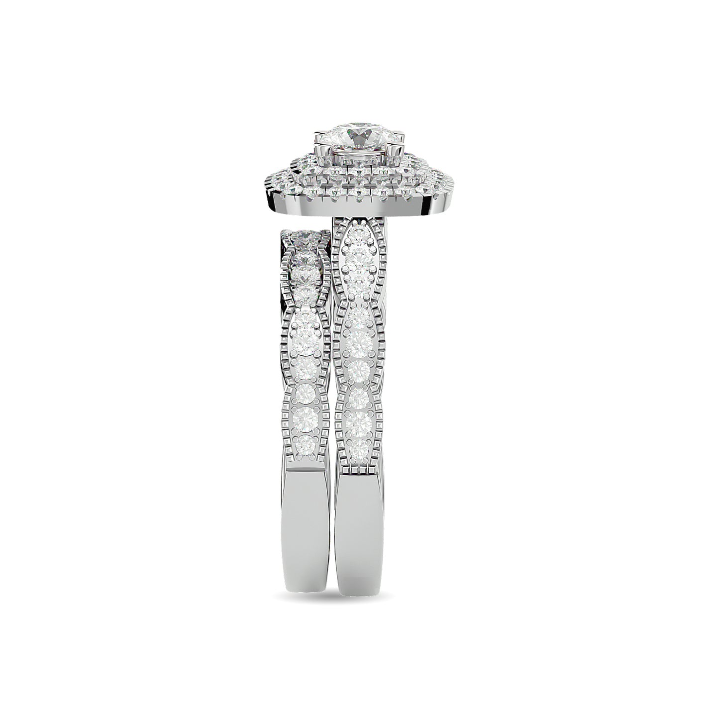 Diamond 1 1/3 Ct.Tw. Bridal Ring in 14K White Gold