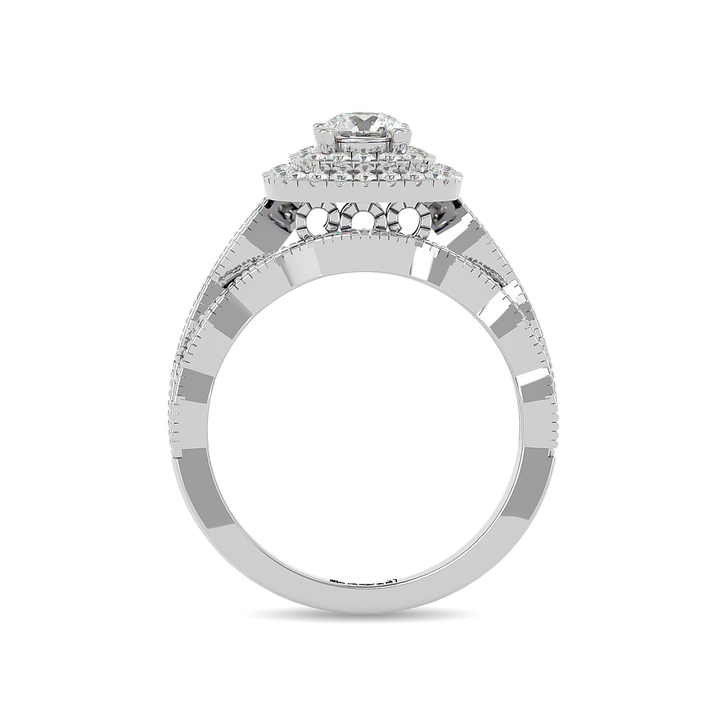 Diamond 1 1/3 Ct.Tw. Bridal Ring in 14K White Gold