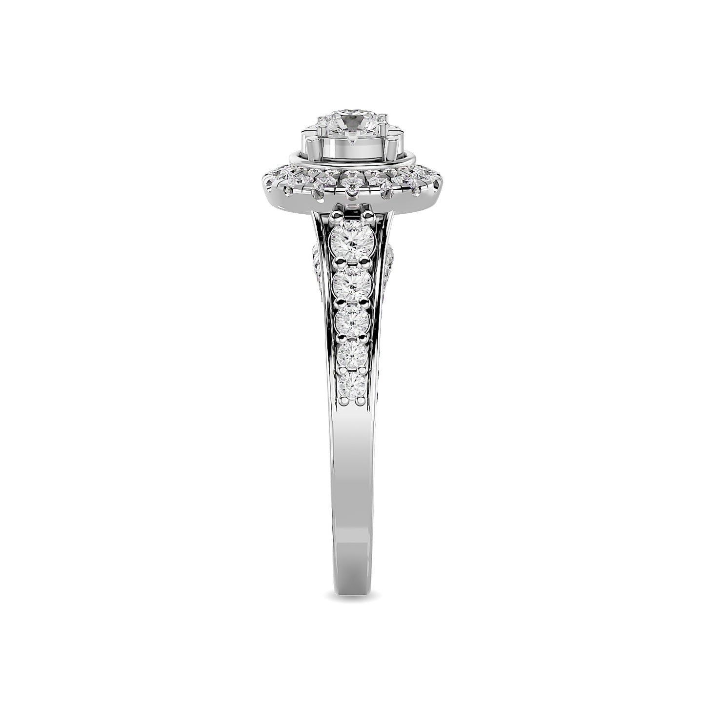 Diamond 1 Ct.Tw. Bridal Ring in 14K White Gold