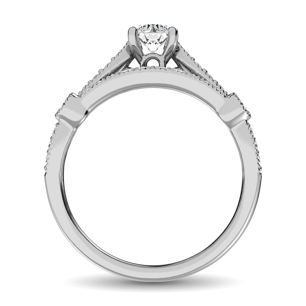 Diamond 3/4 Ct.Tw. Bridal Ring in 14K White Gold