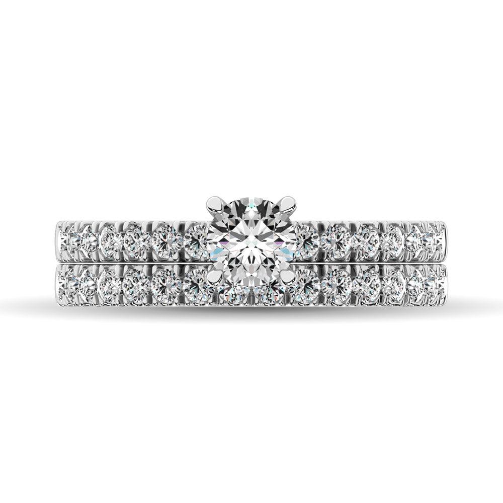 Diamond 1 Ct.Tw. Bridal Ring in 14K White Gold