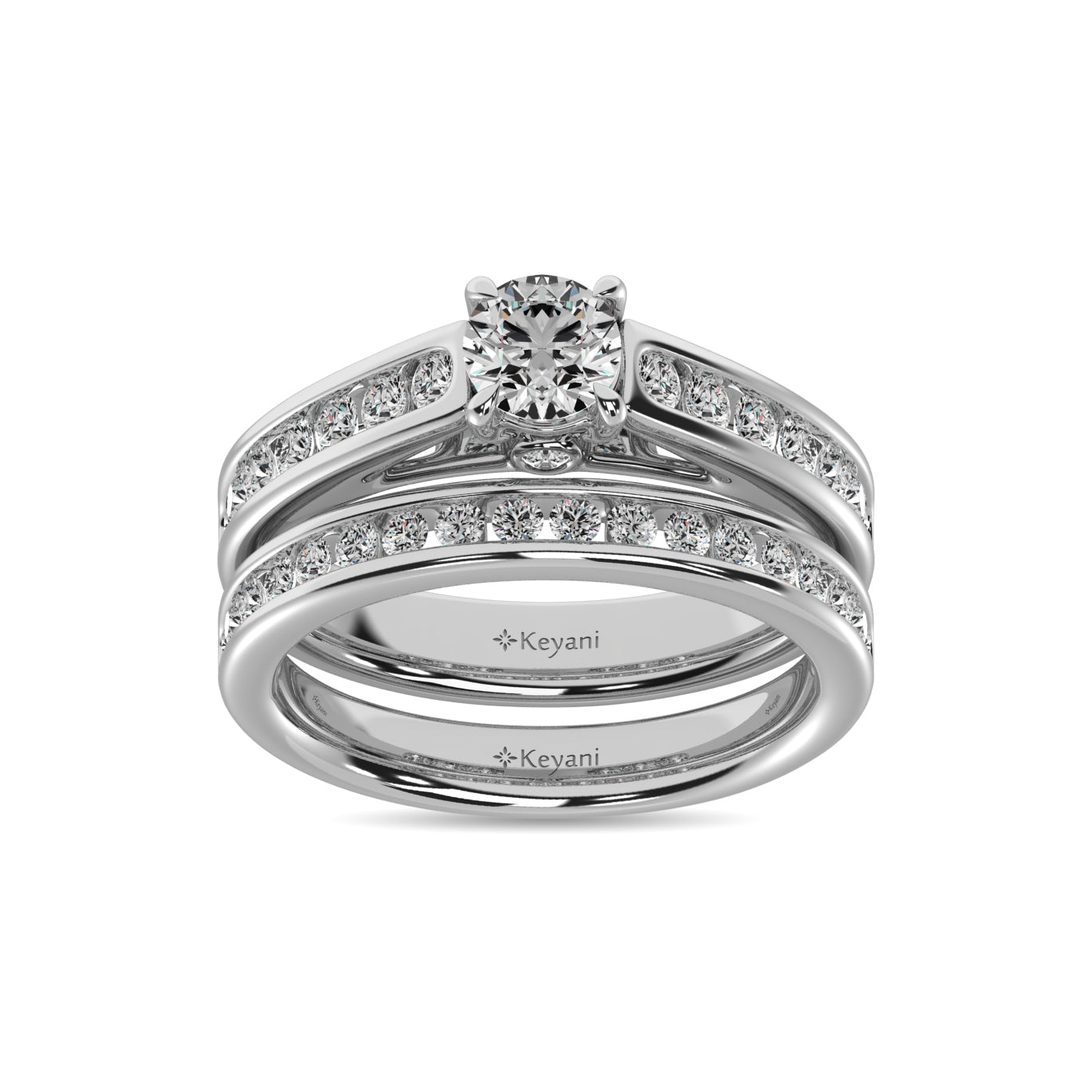 Diamond 1 1/2 Ct.Tw. Bridal Ring in 14K White Gold