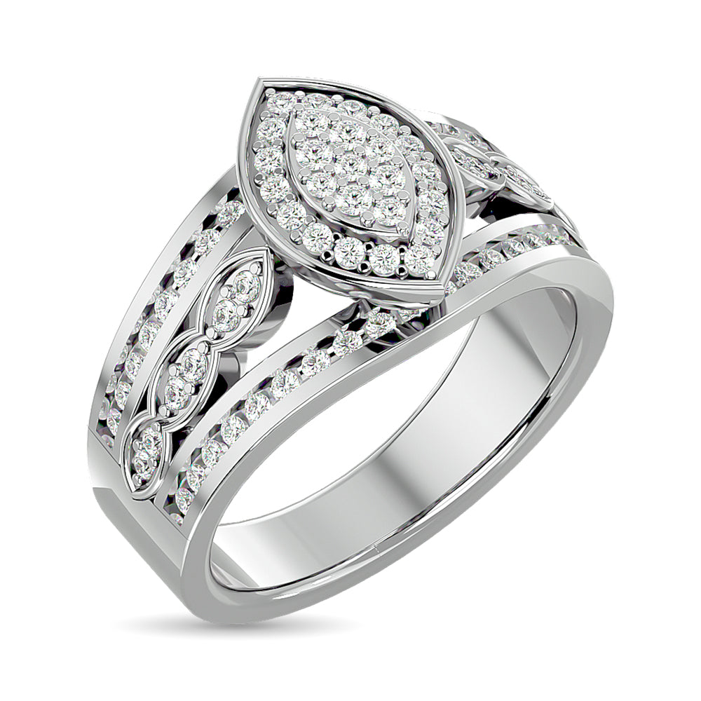 Diamond Engagement Ring 1/2 Ct.tw in 10K White Gold
