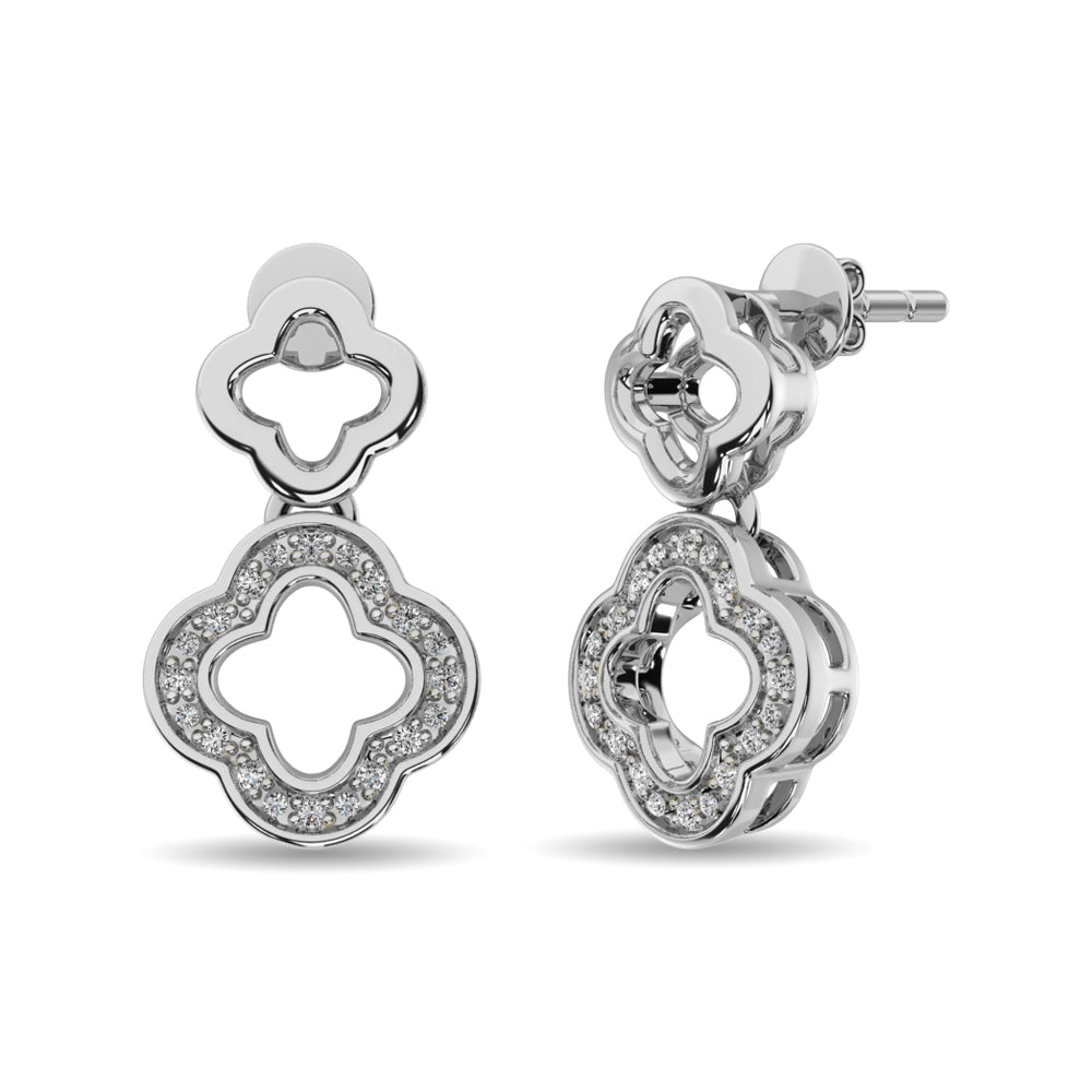 Diamond Fashion Earrings 1/20 Ct.tw in Sterling Silver