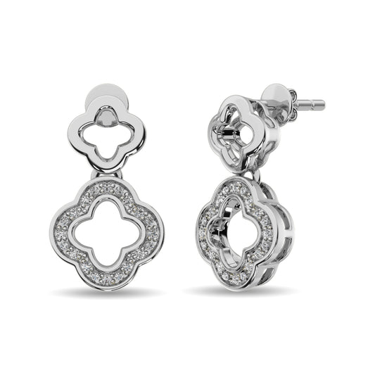 Diamond Fashion Earrings 1/20 Ct.tw in Sterling Silver