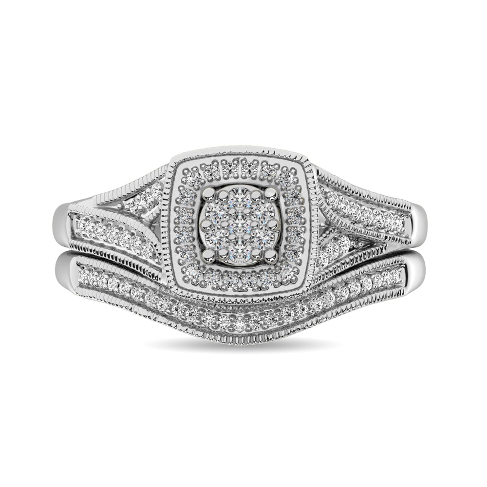 Diamond Bridal Ring 1/6 Ct.tw in Round-cut 10K in White Gold