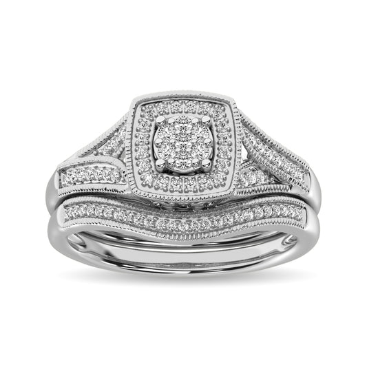 Diamond Bridal Ring 1/6 Ct.tw in Round-cut 10K in White Gold