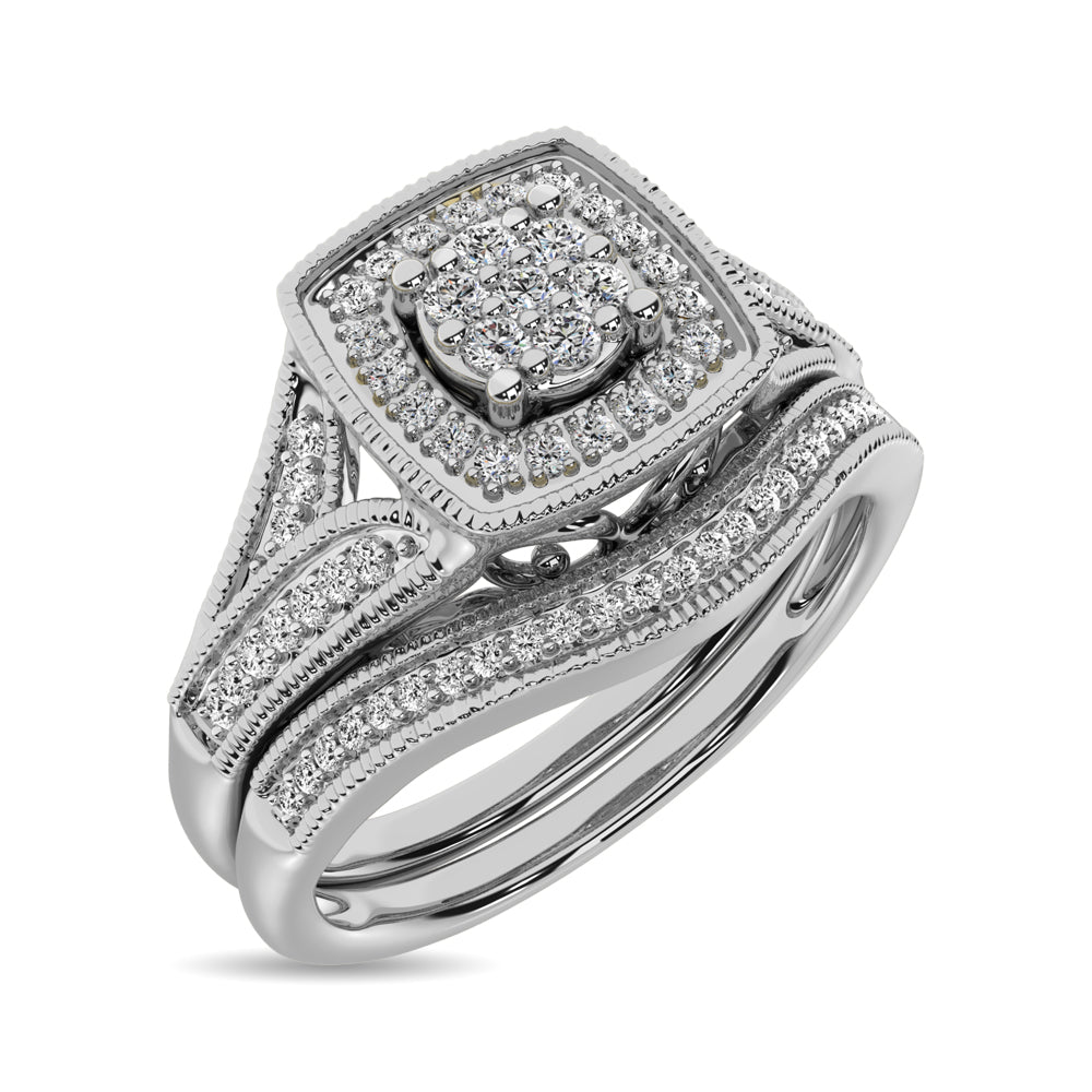 Diamond Bridal Ring 1/6 Ct.tw in Round-cut 10K in White Gold