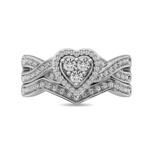 Diamond Bridal Ring 1/5 Ct.tw in Round-cut 10K in White Gold
