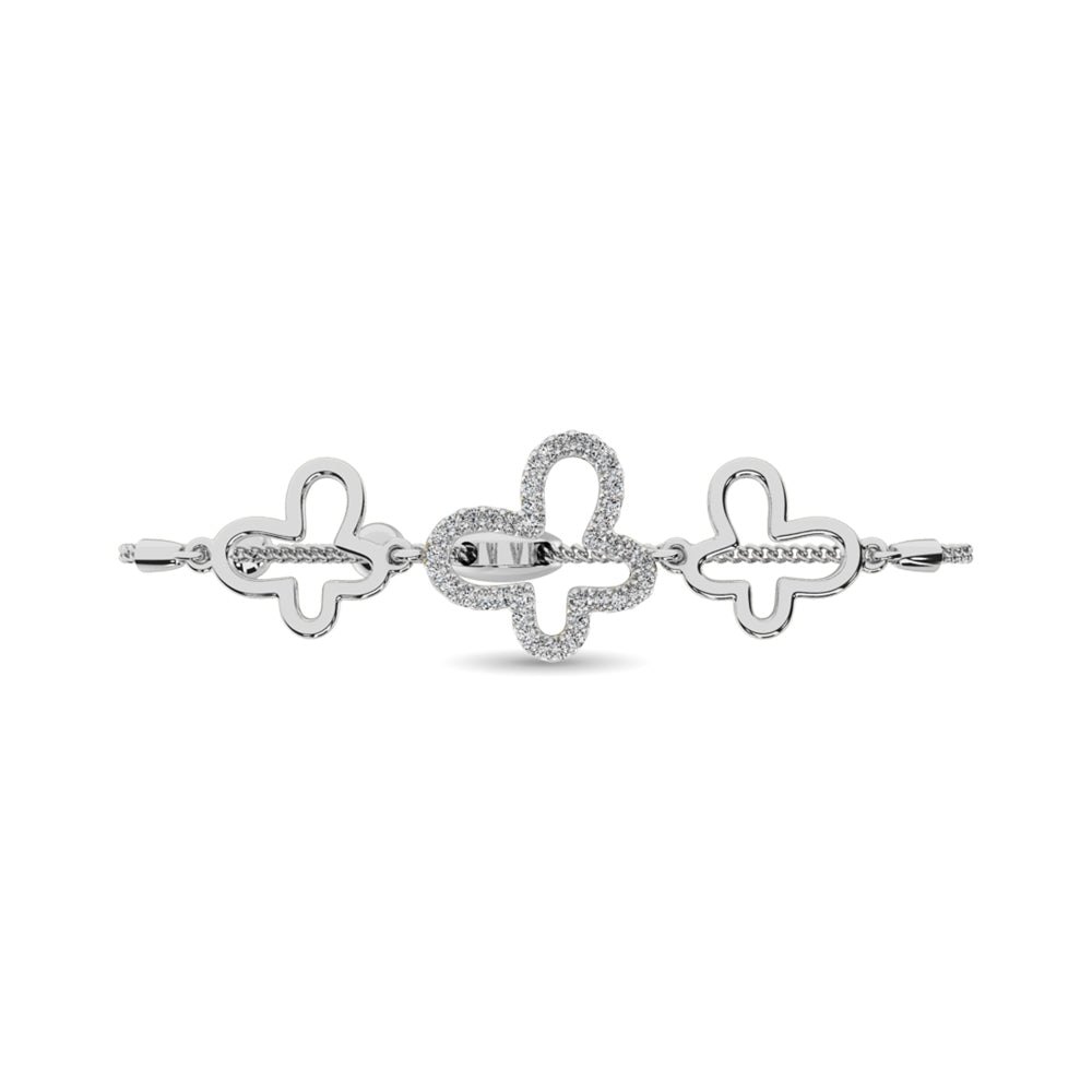 Diamond 1/8 Ct.tw Bracelet in Sterling Silver