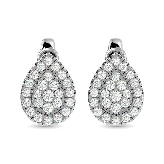 Diamond 1/3 Ct.tw Fashion Earrings in 10K White Gold