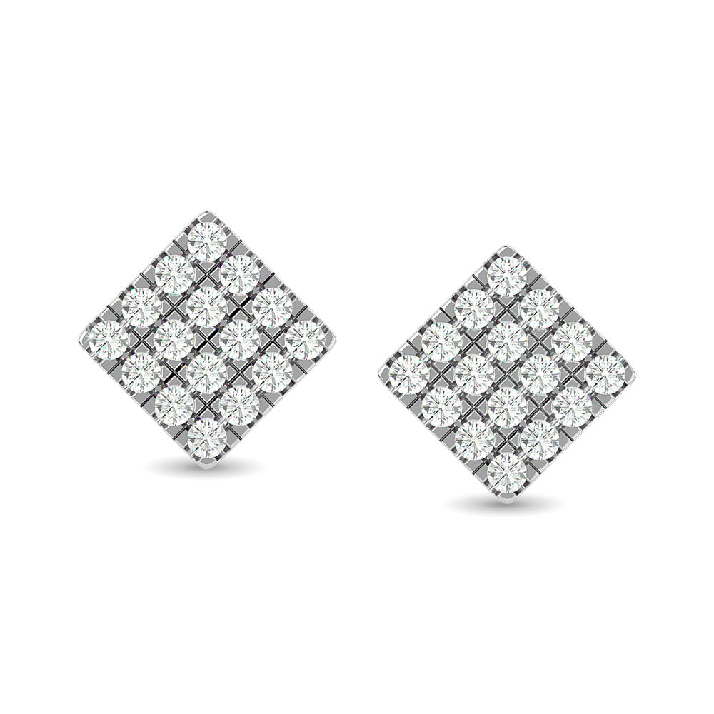 Diamond 1/3 Ct.tw Fashion Earrings in 10K White Gold