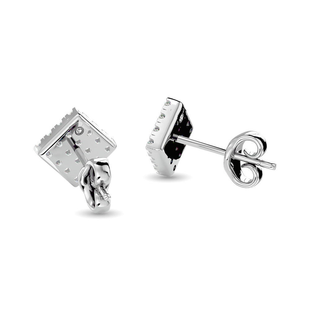 Diamond 1/3 Ct.tw Fashion Earrings in 10K White Gold