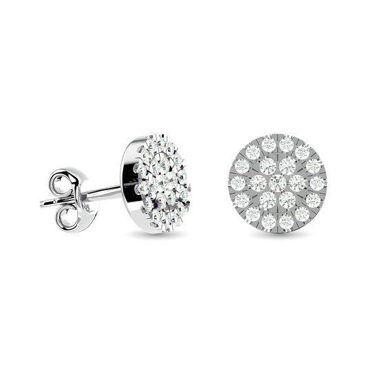 Diamond Stud earrings 1/3 Ct.tw in 10K White Gold