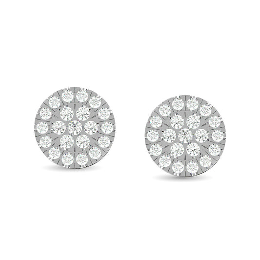 Diamond Stud earrings 1/3 Ct.tw in 10K White Gold
