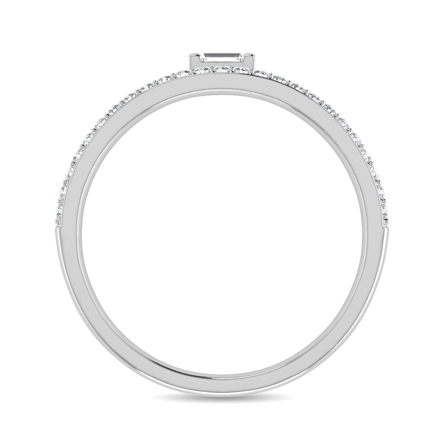 Diamond 1/6 Ct.Tw. Bridal Ring in 10K White Gold