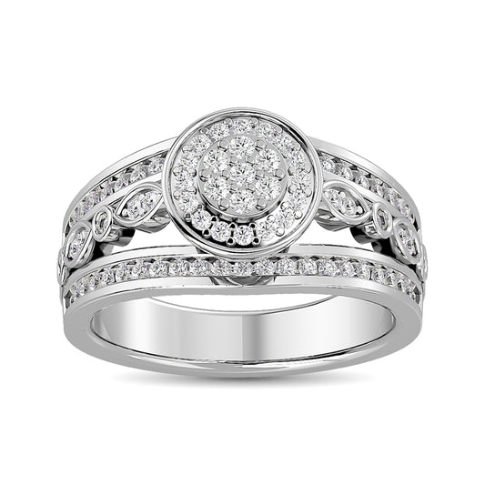 Diamond Engagement Ring 1/2 Ct.tw in 10K White Gold