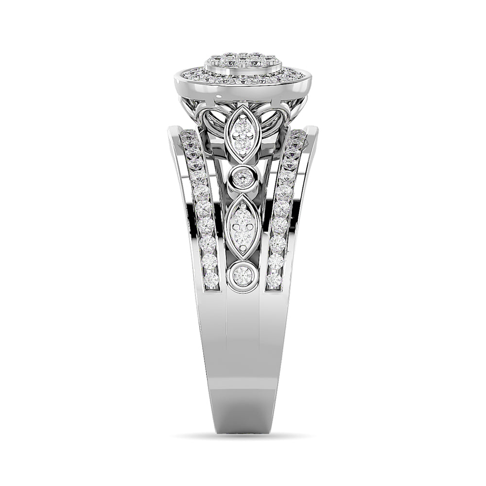 Diamond Engagement Ring 1/2 Ct.tw in 10K White Gold