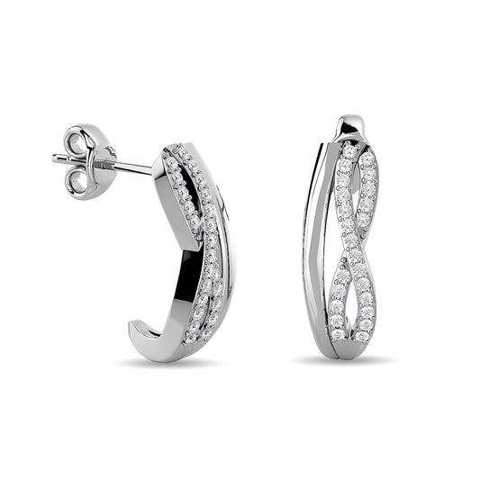 Diamond Fashion earrings 1/5 Ct.tw in 10K White Gold
