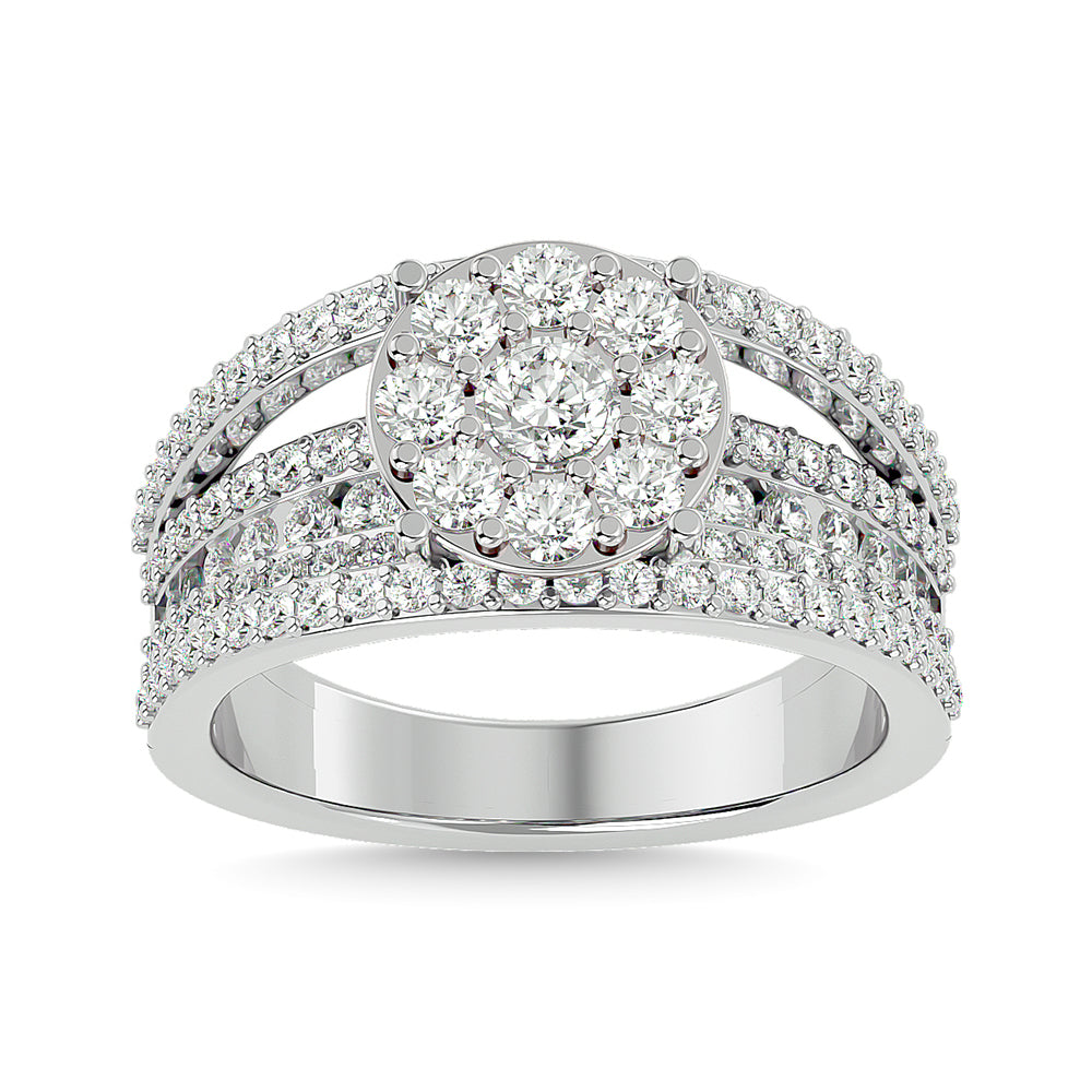 Diamond 1 1/2 Ct.tw Fashion Ring in 14K White Gold
