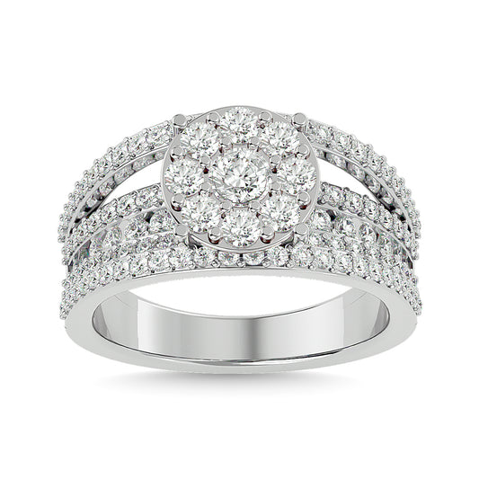 Diamond 1 1/2 Ct.tw Fashion Ring in 14K White Gold
