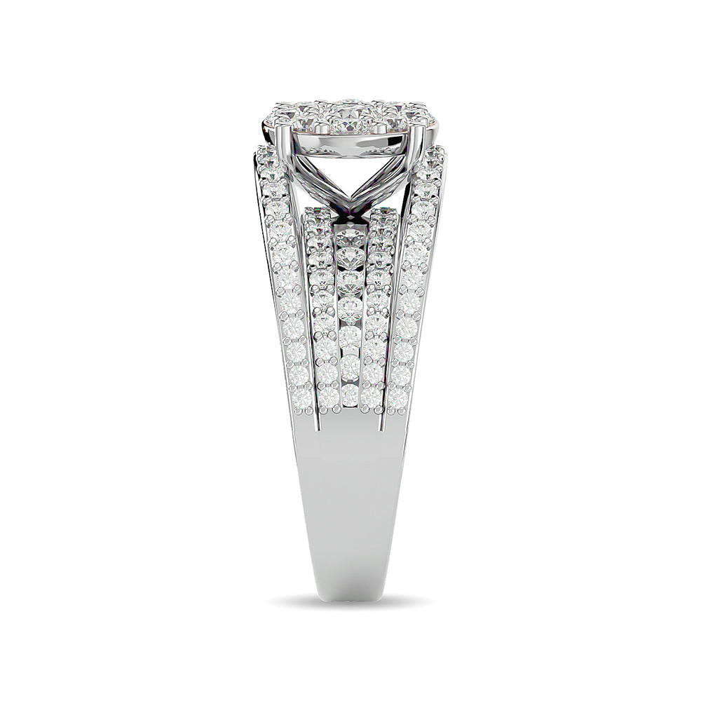 Diamond 1 1/2 Ct.tw Fashion Ring in 14K White Gold