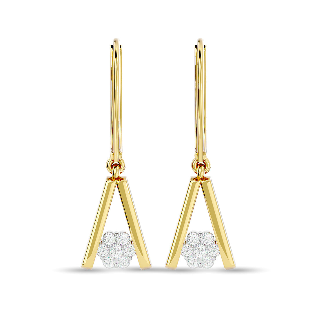 Diamond Fashion Earrings 1/10 Ct.tw in 10K Yellow Gold