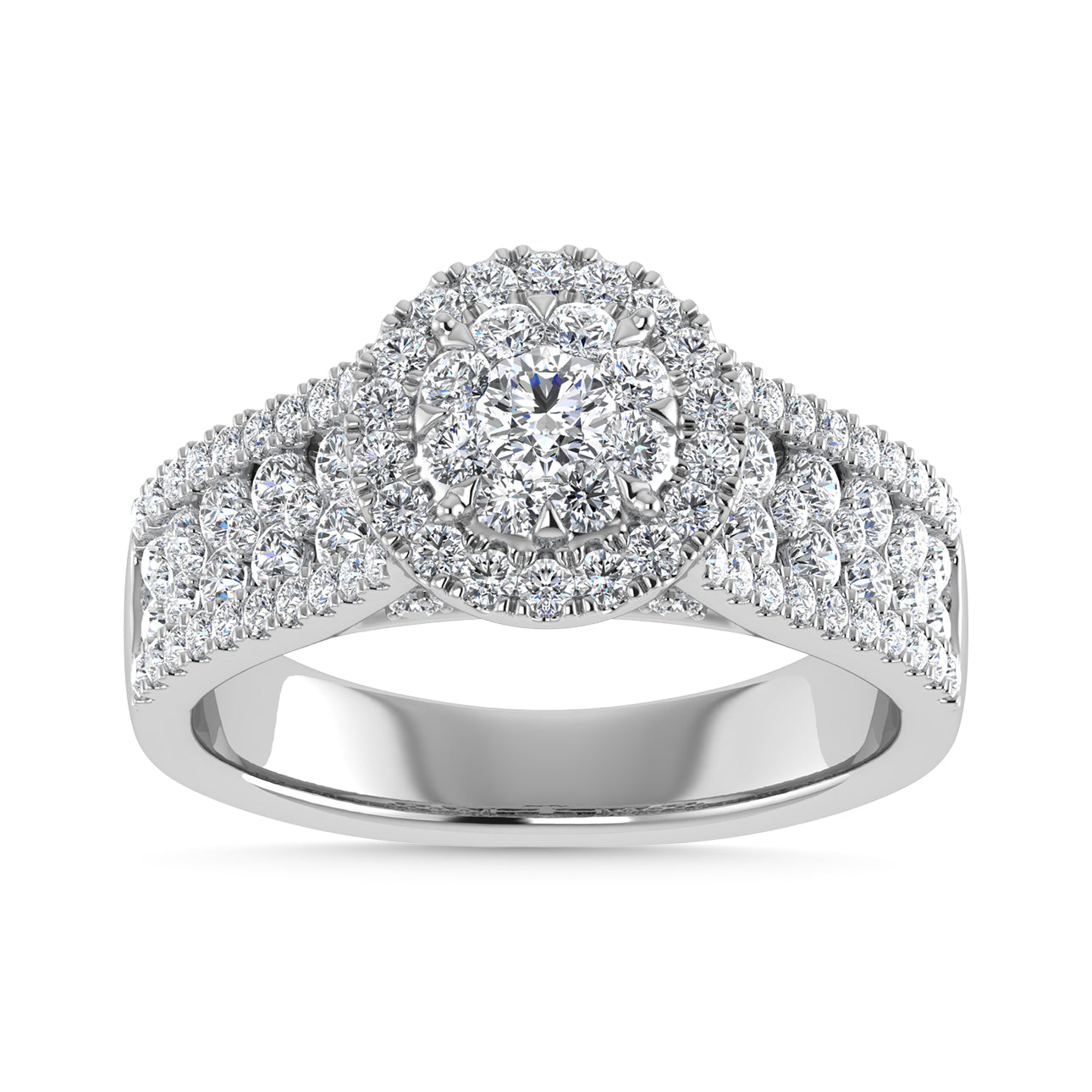Diamond 1 1/4 Ct.Tw. Engagement Ring in 14K White Gold