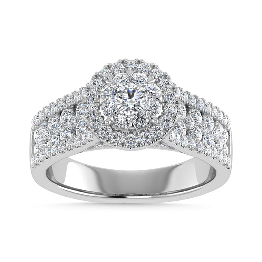 Diamond 1 1/4 Ct.Tw. Engagement Ring in 14K White Gold