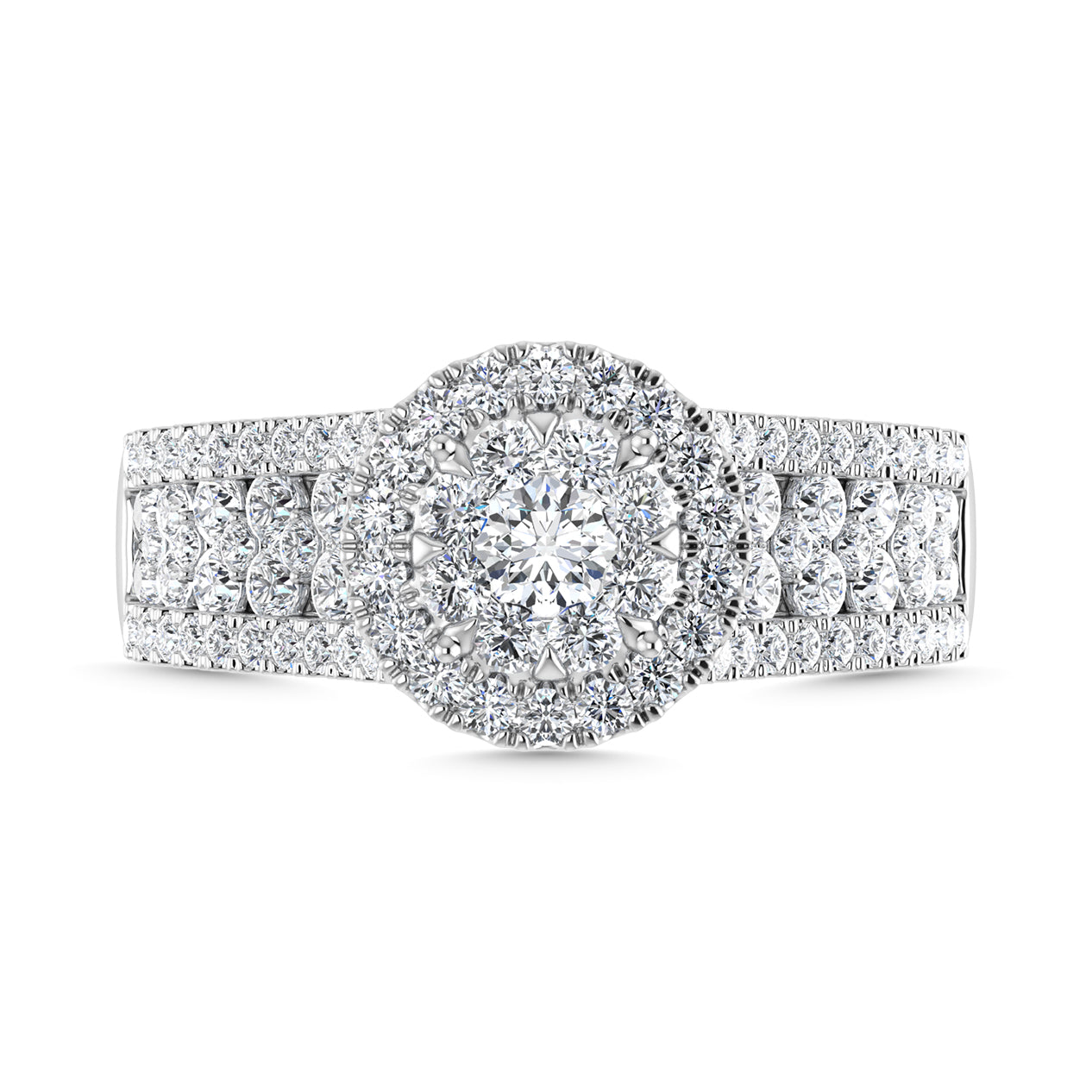 Diamond 1 1/4 Ct.Tw. Engagement Ring in 14K White Gold