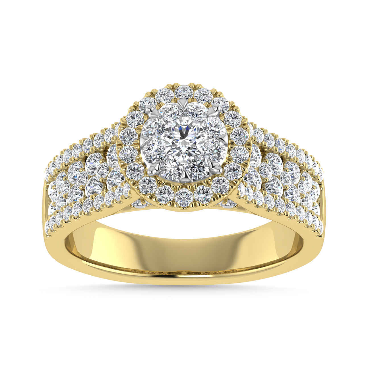 Diamond 1 1/4 Ct.Tw. Engagement Ring in 14K Yellow Gold