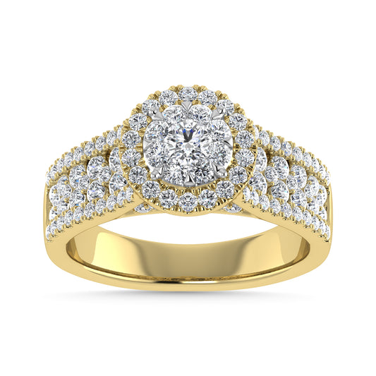 Diamond 1 1/4 Ct.Tw. Engagement Ring in 14K Yellow Gold