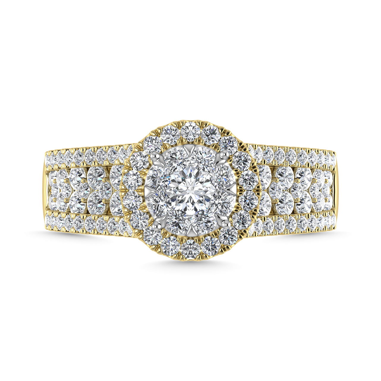 Diamond 1 1/4 Ct.Tw. Engagement Ring in 14K Yellow Gold