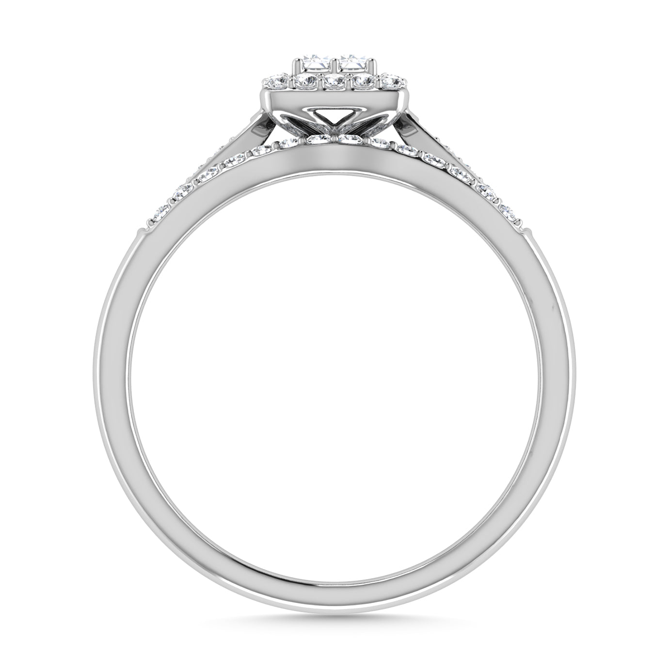 Diamond 1/4 Ct.Tw. Bridal Ring in 10K White Gold
