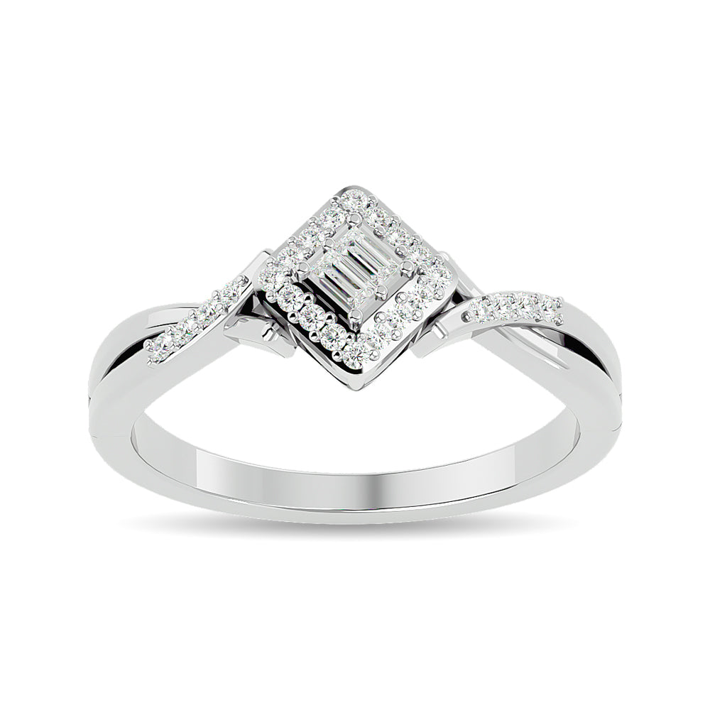 Diamond 1/6 Ct.tw Promise Ring in 10K White Gold
