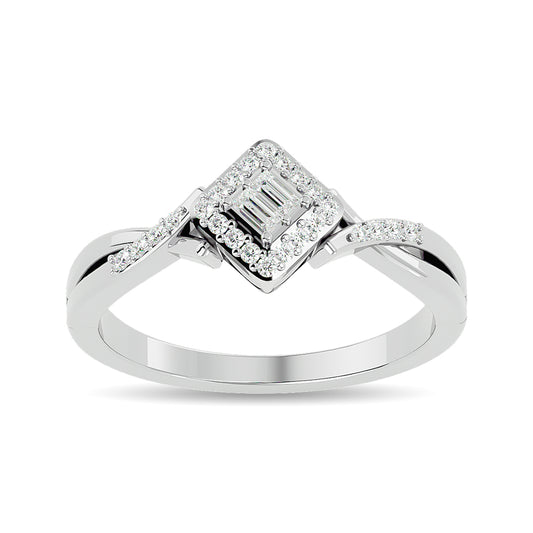 Diamond 1/6 Ct.tw Promise Ring in 10K White Gold