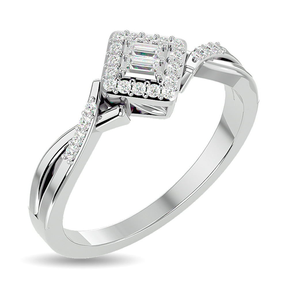 Diamond 1/6 Ct.tw Promise Ring in 10K White Gold