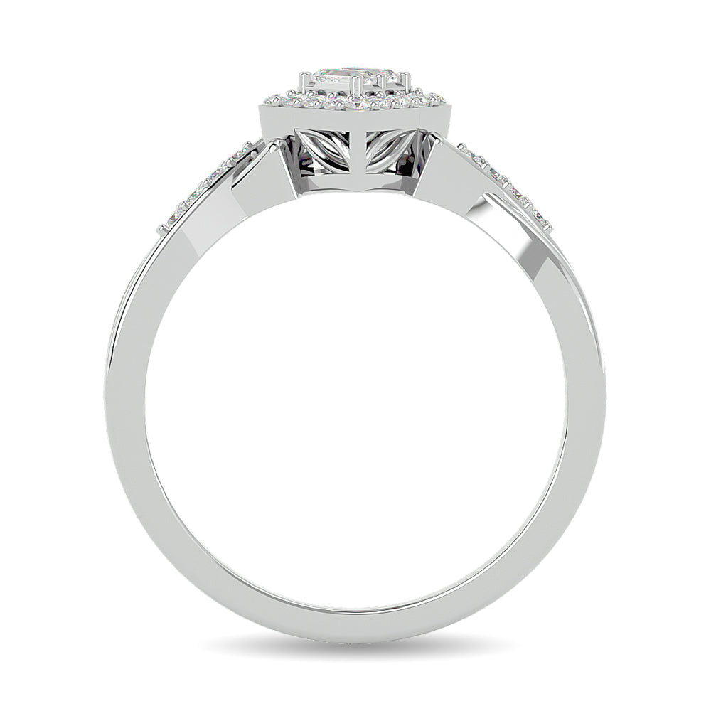 Diamond 1/6 Ct.tw Promise Ring in 10K White Gold