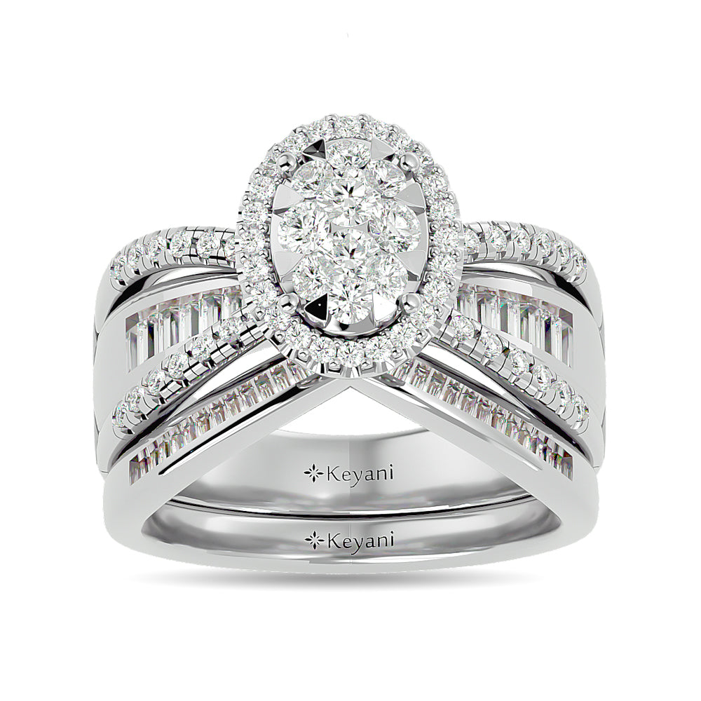 Diamond 1 Ct.tw Engagement Ring in 14K White Gold