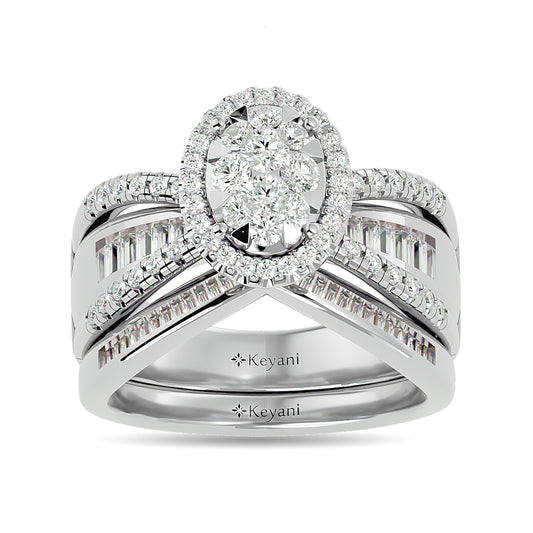 Diamond 1 Ct.tw Engagement Ring in 14K White Gold