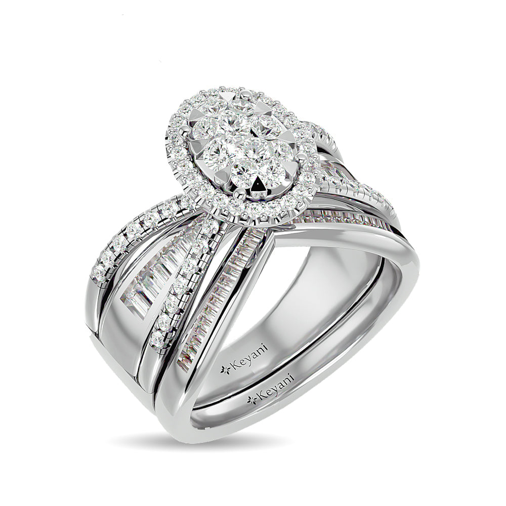 Diamond 1 Ct.tw Engagement Ring in 14K White Gold