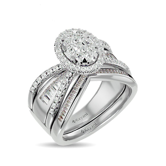 Diamond 1 Ct.tw Engagement Ring in 14K White Gold