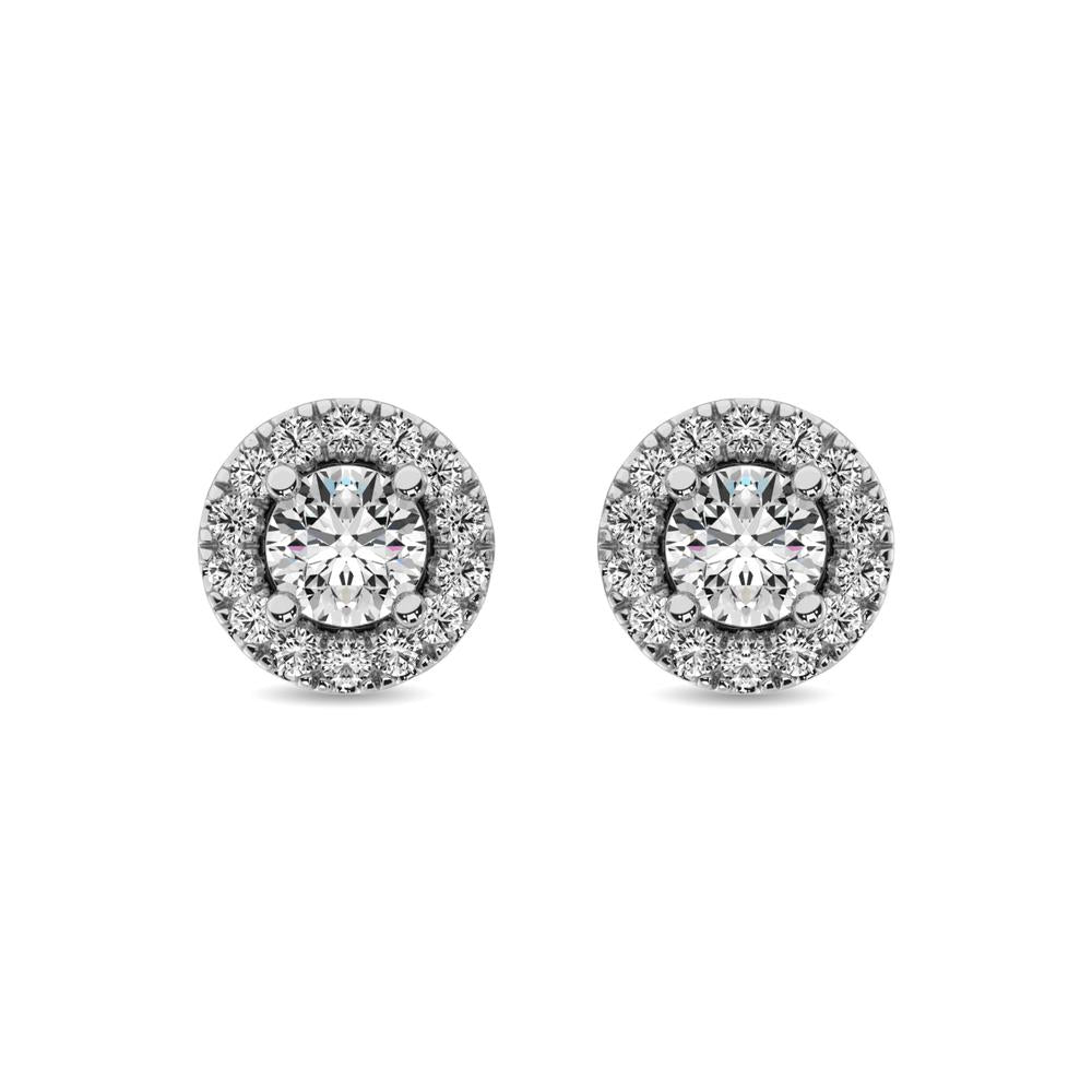 Diamond 1/3 Ct.tw Round Cut Fashion Earrings in 10K White Gold