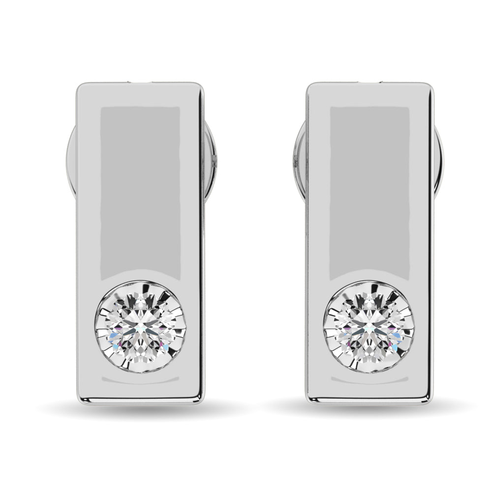 Diamond 1/20 Ct.tw Fashion Earrings in Sterling Silver