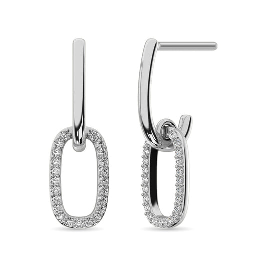 Diamond Fashion Earrings 1/5 Ct.tw in 14K White Gold