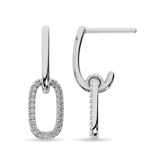 Diamond Fashion Earrings 1/5 Ct.tw in 14K White Gold
