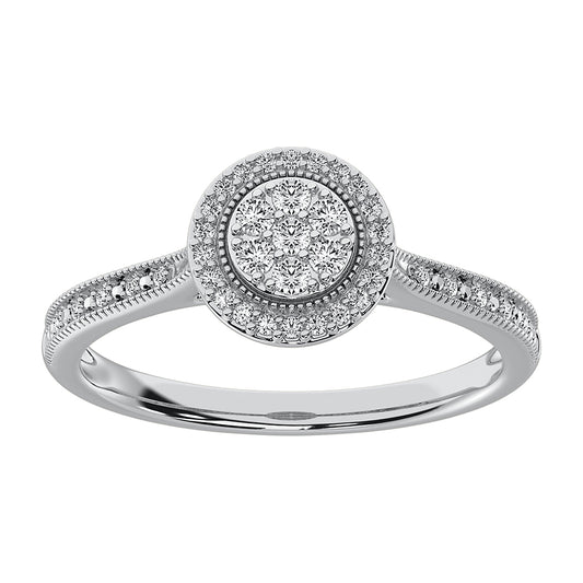 10K White Gold 1/5 Ct.Tw. Diamond Promise Ring